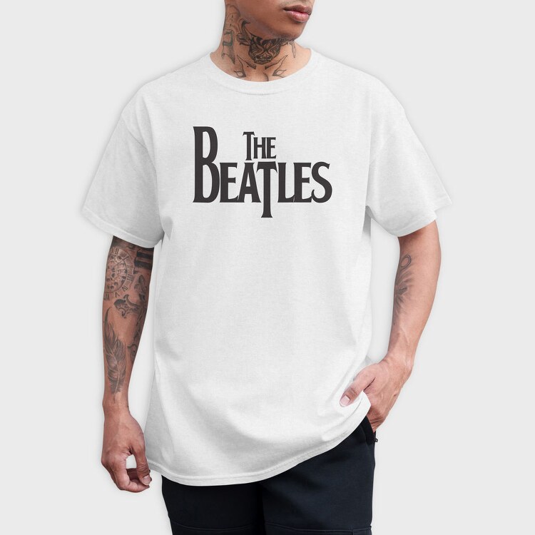 THE BEATLES Logo Name Art, Tricou Barbati (Unisex)