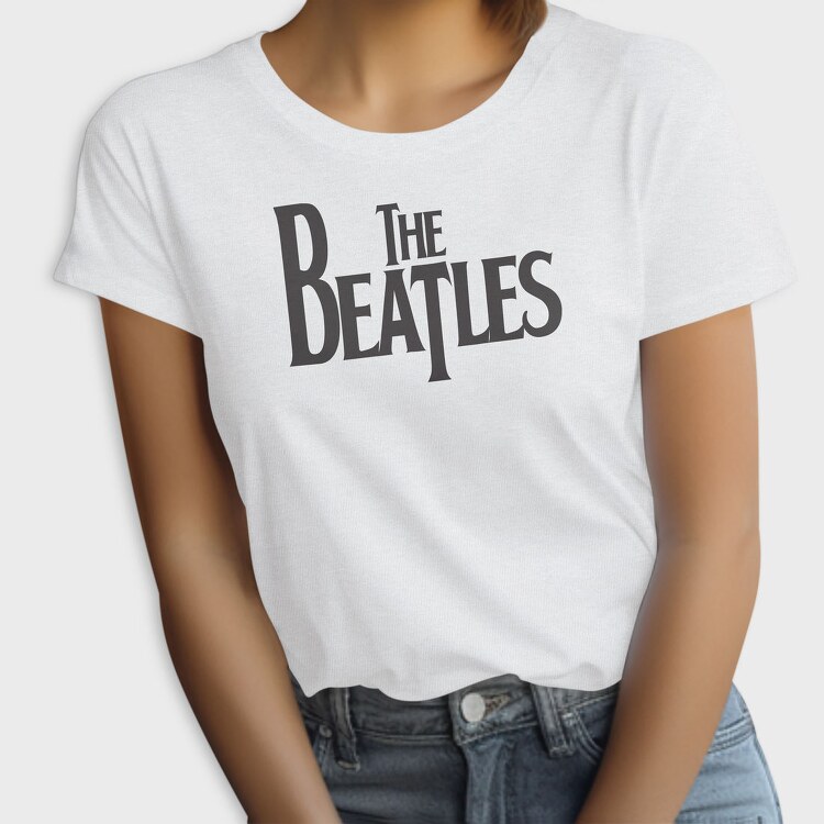 THE BEATLES Logo Name Art, Tricou Femei