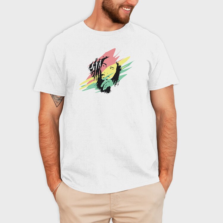 BOB MARLEY Art2, Tricou Barbati (Unisex)