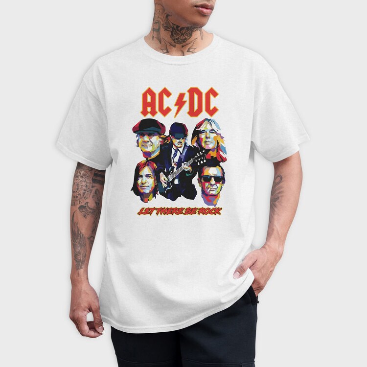 ACDC Let there be Rock, Tricou Barbati (Unisex)