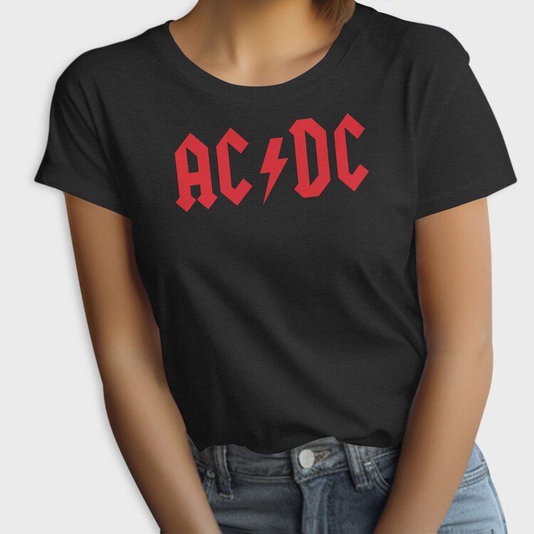 ACDC Logo Art, Tricou Femei