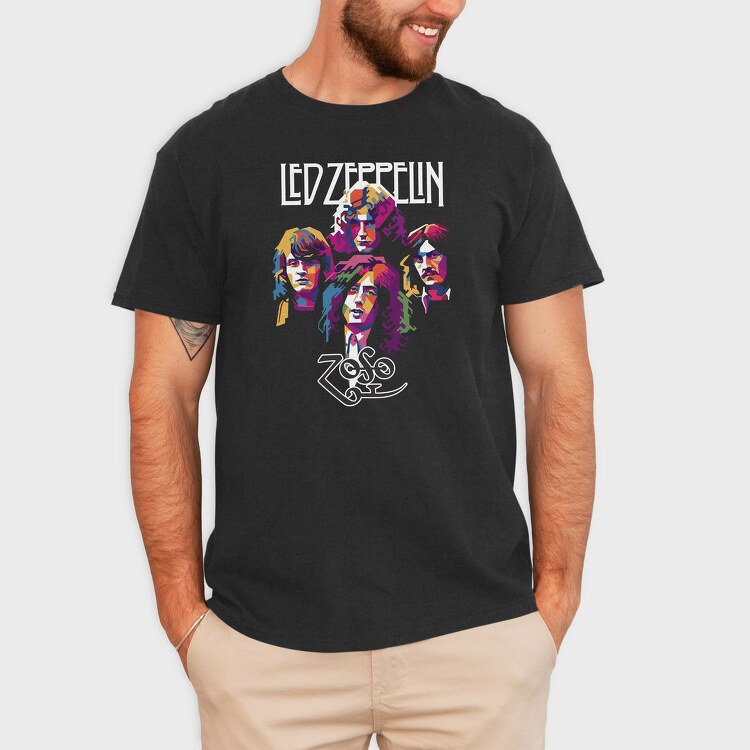 LED ZEP 1, Tricou Barbati (Unisex)
