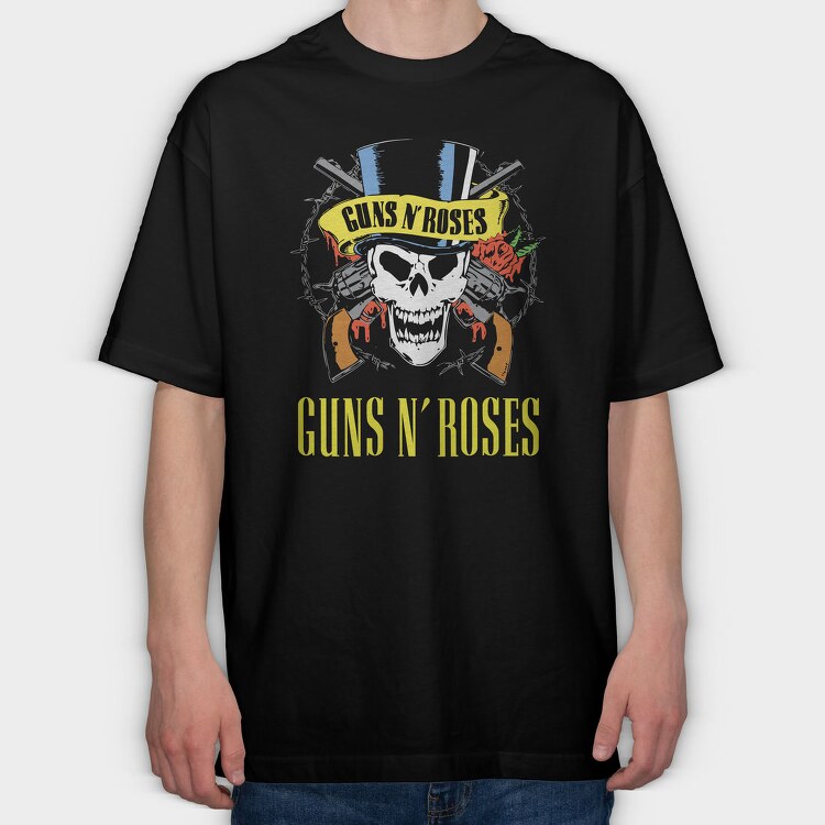 GUNS N ROSES Art1, Tricou Oversize Barbati (Unisex)