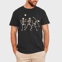 Vibing Dancing Skeletons, Tricou Barbati (Unisex)
