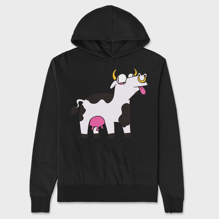 Crazy Cow, Hanorac Oversize Barbati (Unisex)