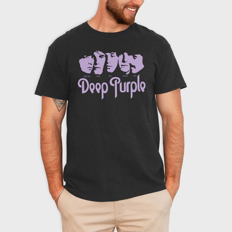 DEEP PURPLE Art1, Tricou Barbati (Unisex)