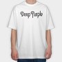 DEEP PURPLE Band logo name, Tricou Oversize Barbati (Unisex)