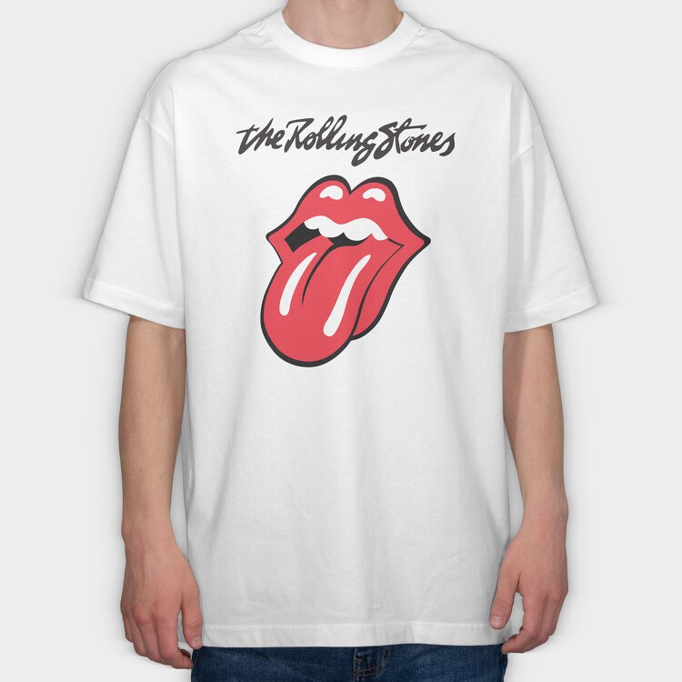 THE ROLLING STONES, Tricou Oversize Barbati (Unisex)