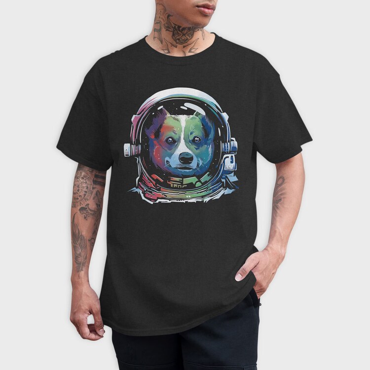 Corgi Space Rainbow, Tricou Barbati (Unisex)