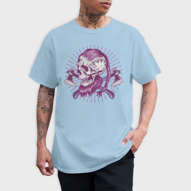 Viking Skull 4, Tricou Barbati (Unisex)