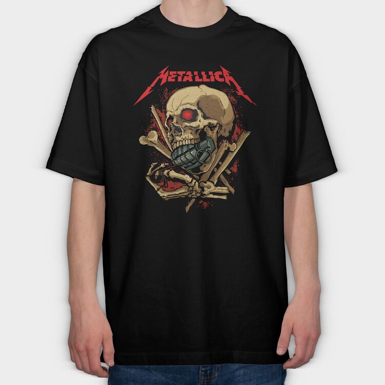 METALLICA Art2, Tricou Oversize Barbati (Unisex)