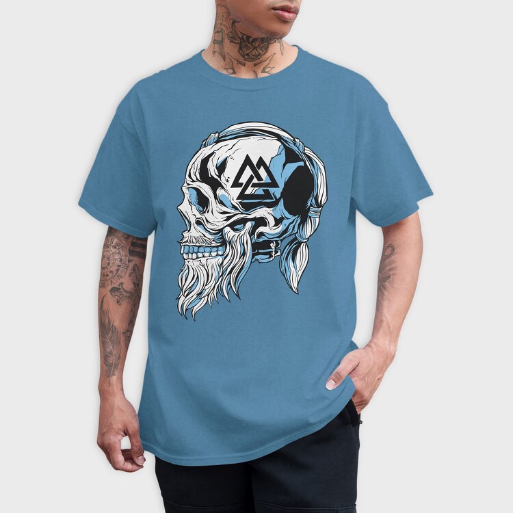 Viking Skull 5, Tricou Barbati (Unisex)