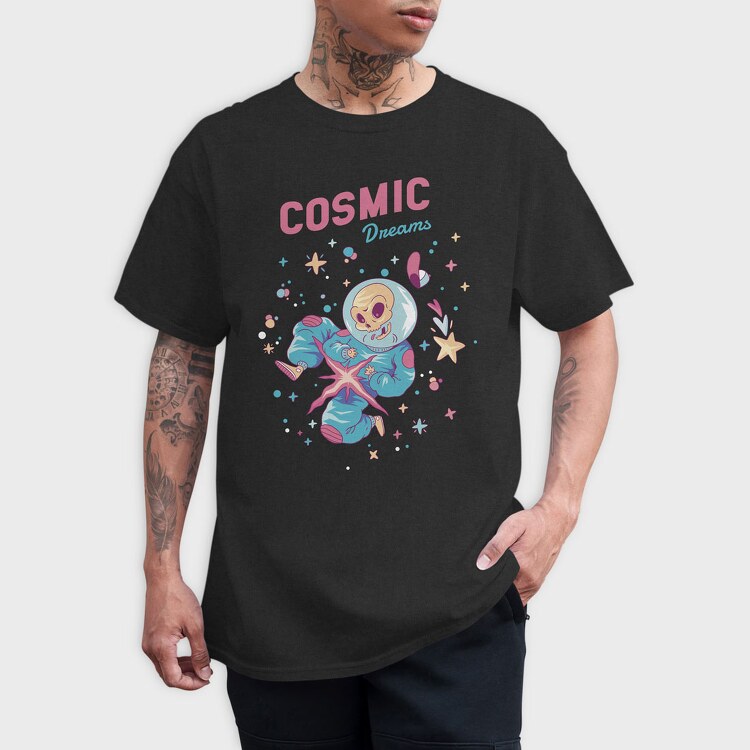 Cosmic Dreams Skeleton, Tricou Barbati (Unisex)