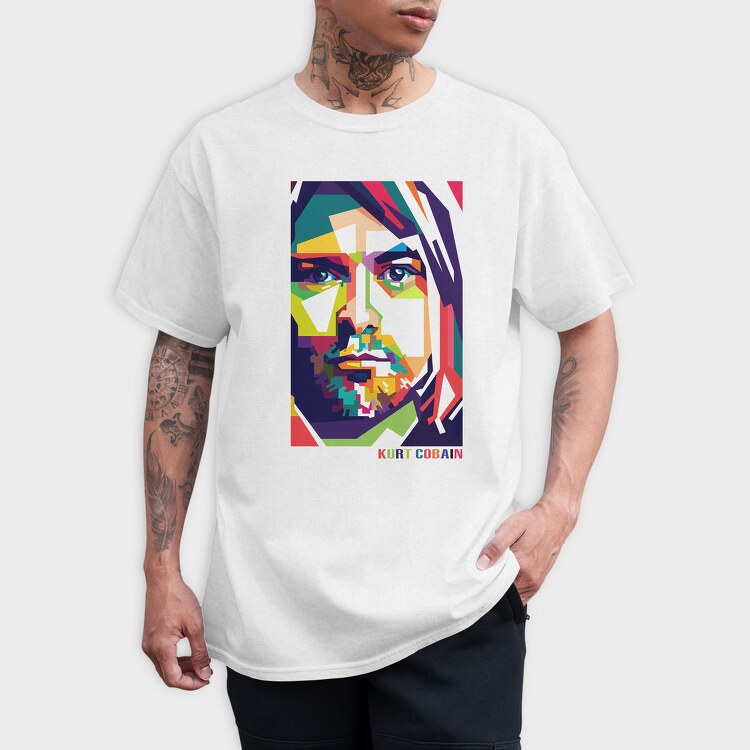 K COBAIN Art1, Tricou Barbati (Unisex)