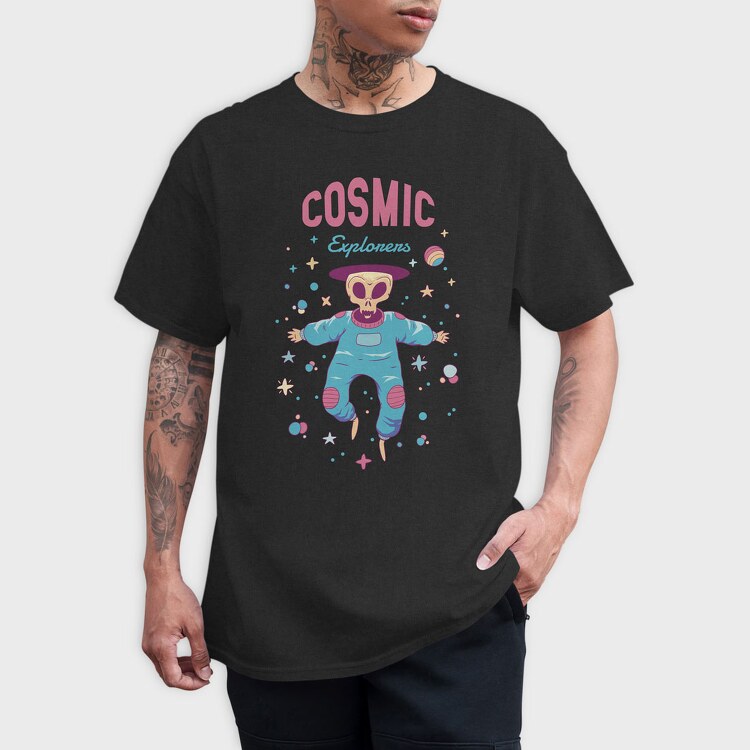 Cosmic Explorers, Tricou Barbati (Unisex)