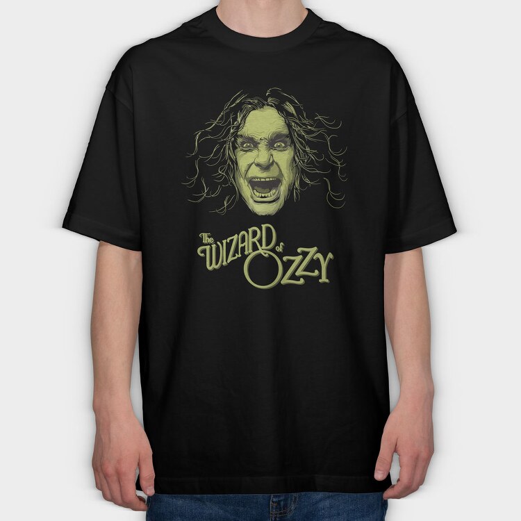 THE WIZARD OF OZZY, Tricou Oversize Barbati (Unisex)