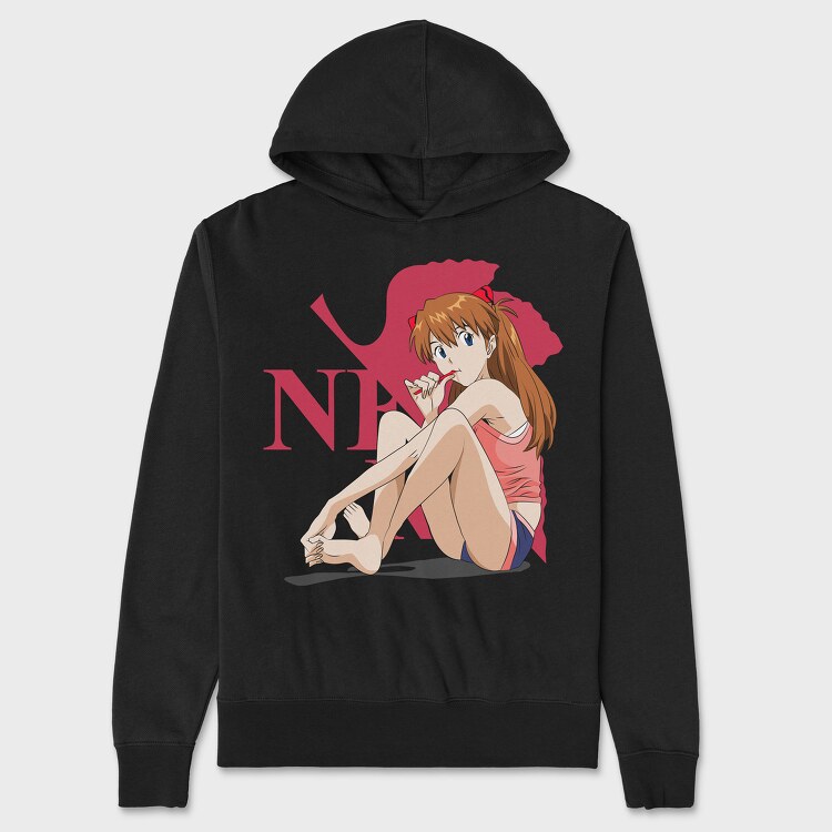 Asuka Langley Sohryu, Hanorac Oversize Barbati (Unisex)