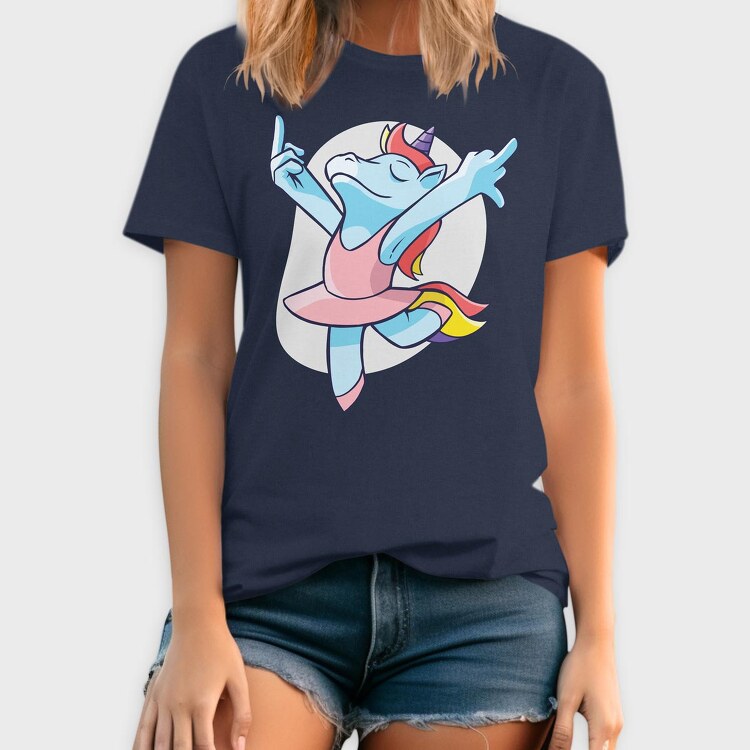 Unicorn Ballet Middle Finger, Tricou Barbati (Unisex)
