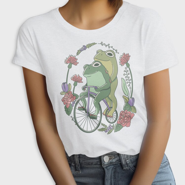 Cottagecore Frogs, Tricou Femei