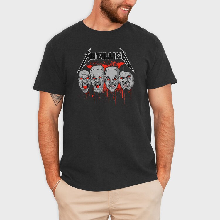 METALLICA ZOMBIE, Tricou Barbati (Unisex)