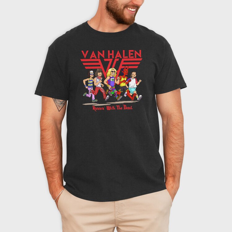 VAN HALEN Runnin with the devil, Tricou Barbati (Unisex)