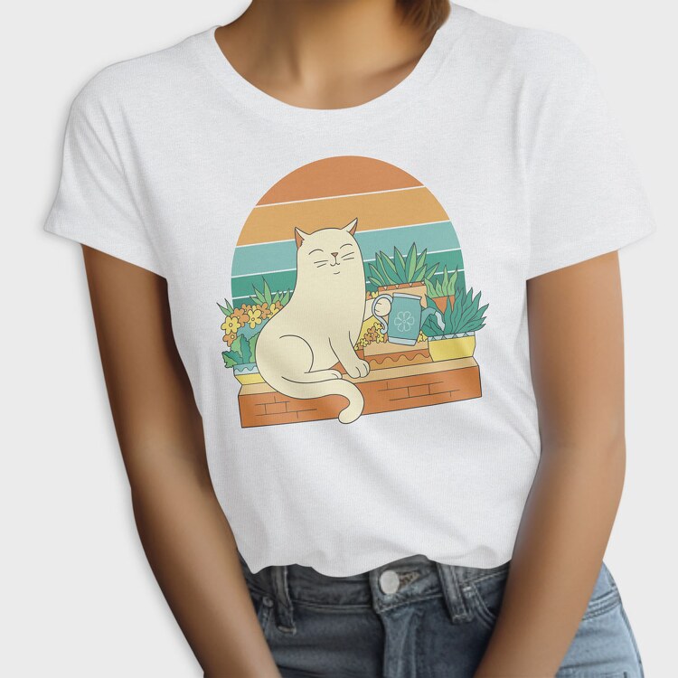 Gardening Cat, Tricou Femei