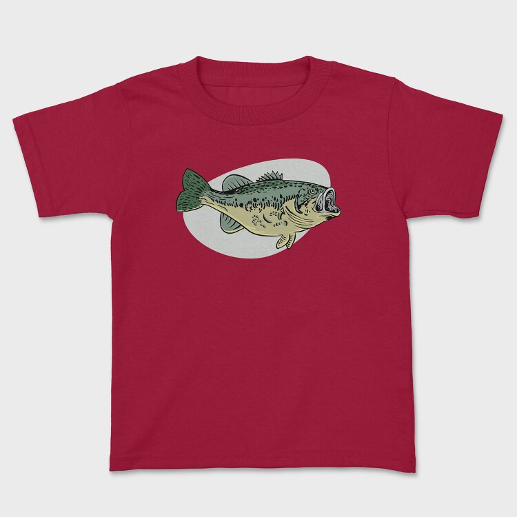 Tricou Copii, Bass Fish