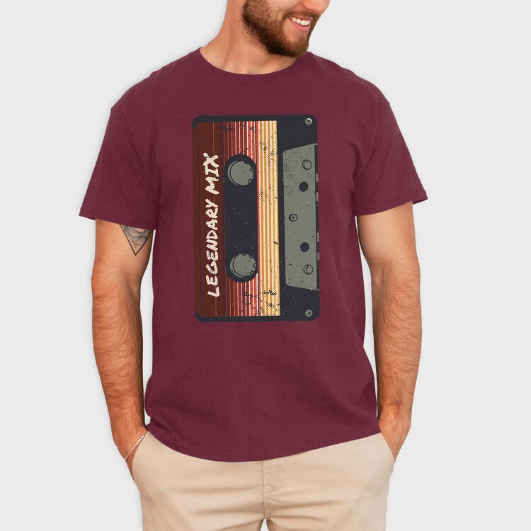 Vintage Cassette Legendary Mix, Tricou Barbati (Unisex)