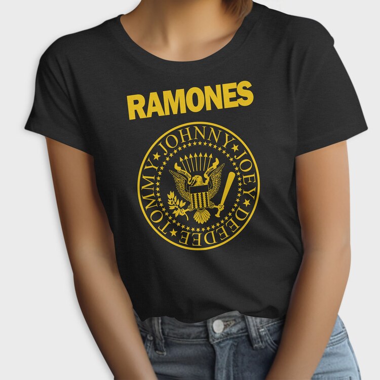 RAMONES Pres. Logo, Tricou Femei