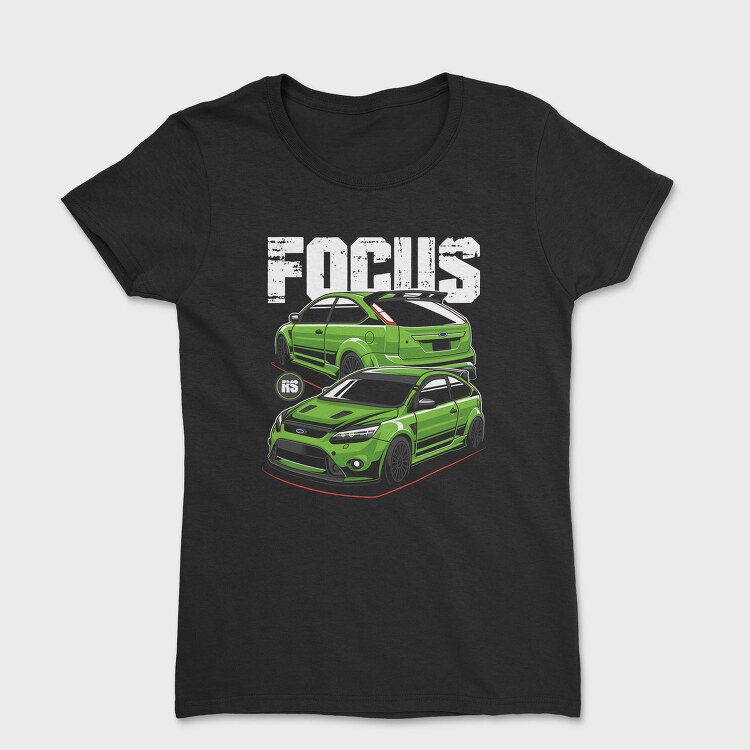 Green Focus Rs Fast Car, Tricou Femei