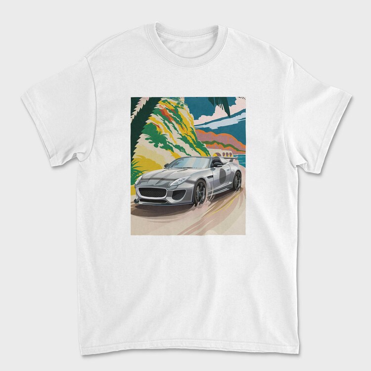 Jaguar F Type Speed Cruise, Tricou Barbati (Unisex)