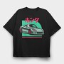 Jdm Silvia Red Japanese Cones, Tricou Oversize Barbati (Unisex)