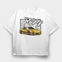Mazda Rx7 Jdm Gold Fast Metallic, Tricou Oversize Barbati (Unisex)