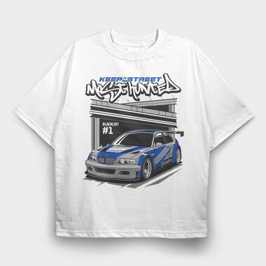 Mustang Blacklist 1 Garage, Tricou Oversize Barbati (Unisex)