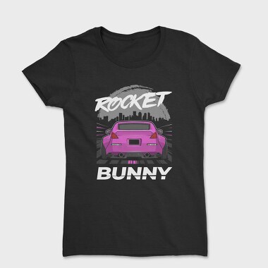 Pink Car Rocker City Skyline, Tricou Femei