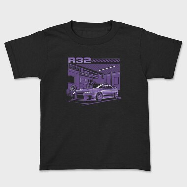 R32 Gtr Garage Purple, Tricou Copii