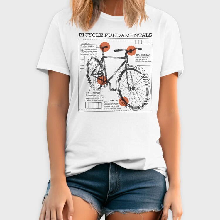 Bike Fundamentals, Tricou Barbati (Unisex)