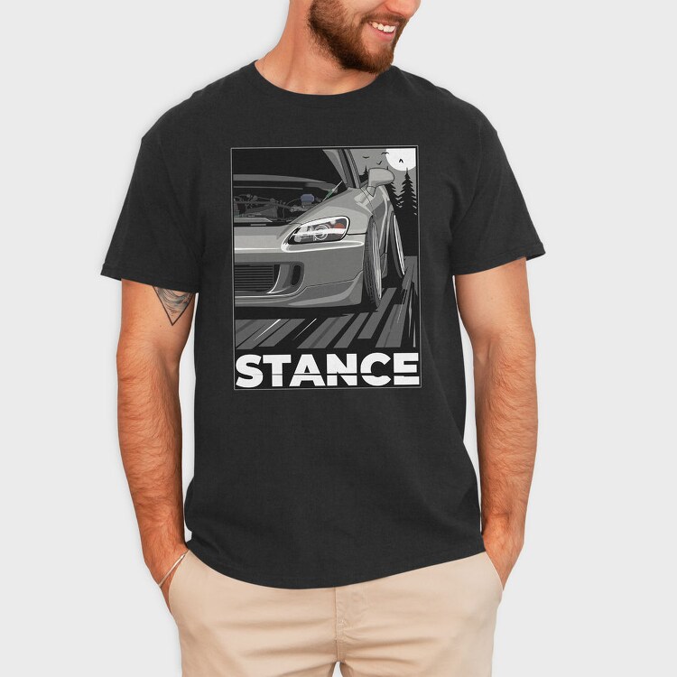 Stance Car Night Road, Tricou Barbati (Unisex)