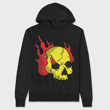 Hanorac Barbati (Unisex), Burning Skull