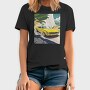 Yellow Chevy Camaro Coastal Cruise, Tricou Barbati (Unisex)