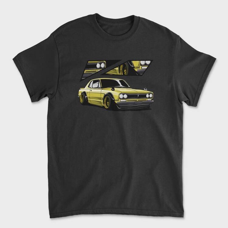 Yellow Nissan 240Sx Stance Fast, Tricou Barbati (Unisex)