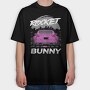 Pink Car Rocker City Skyline, Tricou Oversize Barbati (Unisex)