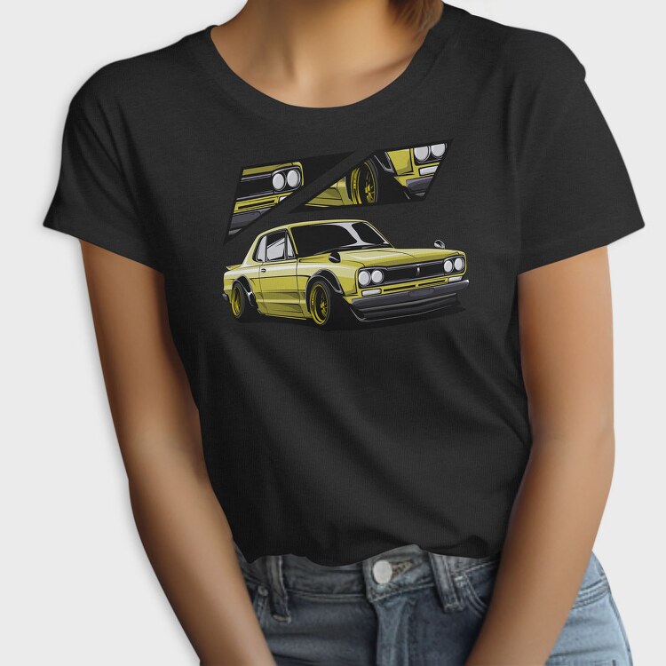 Yellow Nissan 240Sx Stance Fast, Tricou Femei