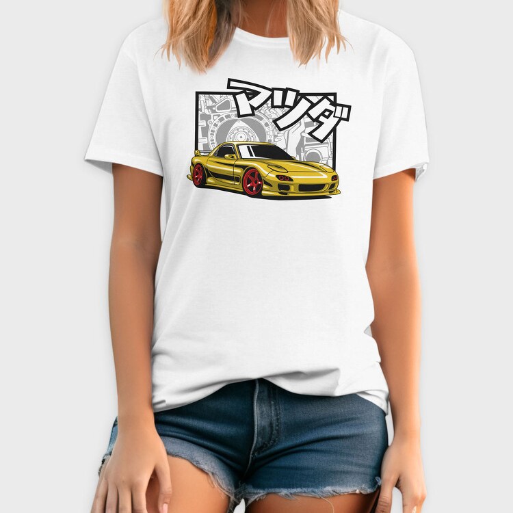 Mazda Rx7 Jdm Gold Fast Metallic, Tricou Barbati (Unisex)