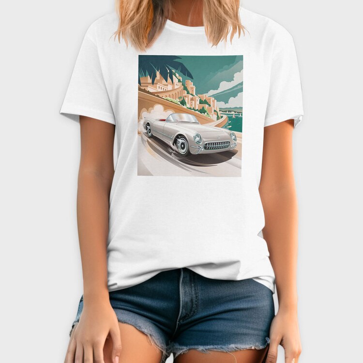 Coastal Vintage Car Cruise, Tricou Barbati (Unisex)