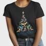 Birds Christmas Tree, Tricou Femei