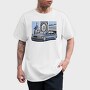 Mercedes W124 Blue Stance, Tricou Barbati (Unisex)