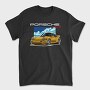 Yellow Porsche Turbo S Night Sky, Tricou Barbati (Unisex)