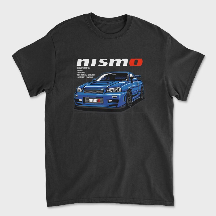 Nismo Racing Blue, Tricou Barbati (Unisex)
