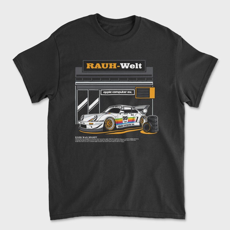 Rauh Welt Porsche 911, Tricou Barbati (Unisex)